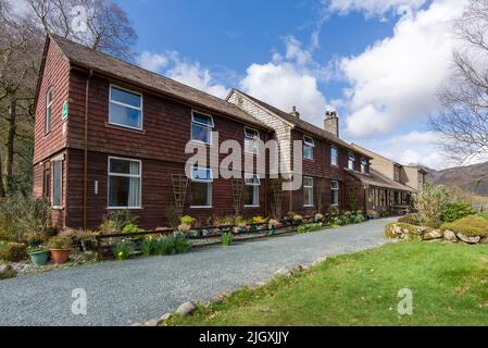 Il YHA Borrowdale vicino a Keswick nel Lake District National Park, Cumbria, Inghilterra. Foto Stock