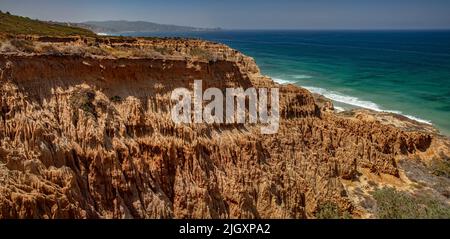 Razor Point Badlands, Torrey Pines state Reserve, la Jolla, California Foto Stock