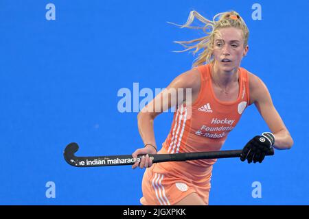 AMSTERDAM - Sanne Koolen dell'Olanda, donne di hockey durante la partita tra Paesi Bassi e Belgio alla Coppa del mondo di Hockey allo stadio Wagener, il 12 luglio 2022 ad Amsterdam. ANP | altezza olandese | Gerrit van Keulen Foto Stock