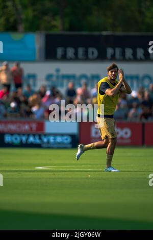 Olot, Spagna, 13, luglio 2022. Partita amichevole: Olot vs FC Barcellona. Credit: JG/Alamy Live News Foto Stock