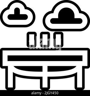 Parco giochi trampolino icona . Illustrazione Vettoriale