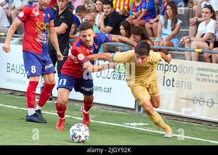 Olot, Spagna. 13th luglio 2022. Incontro amichevole pre-stagione tra Olot e il FC Barcelona allo Stadio Municipale Olot. Girona, 13 luglio 2022 900/Cordon Press Credit: CORDON PRESS/Alamy Live News Foto Stock