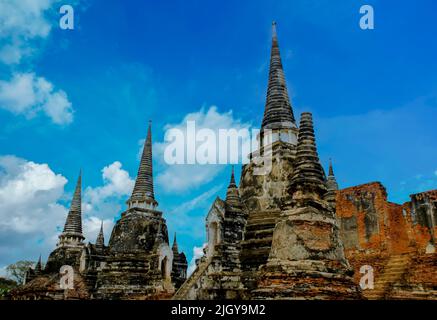 La città storica di Ayutthaya Foto Stock