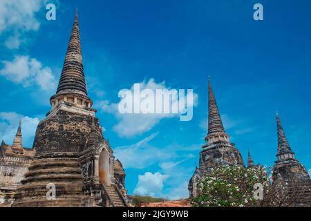 La città storica di Ayutthaya Foto Stock