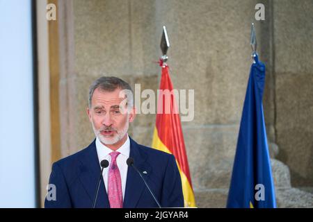 Madrid. Spagna. 20220713, Re Felipe VI di Spagna partecipa alla consegna dei National Culture Awards 2020 al Museo del Prado il 13 luglio 2022 a Madrid, Spagna Foto Stock