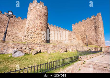 Mura medievali di Plasencia, Estremadura, Spagna. Foto di alta qualità. Foto Stock