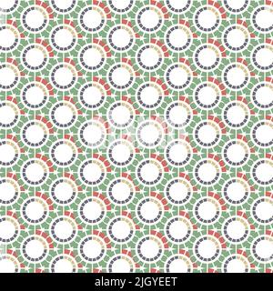 Cerchio arancione e verde Illustrazione Vettoriale