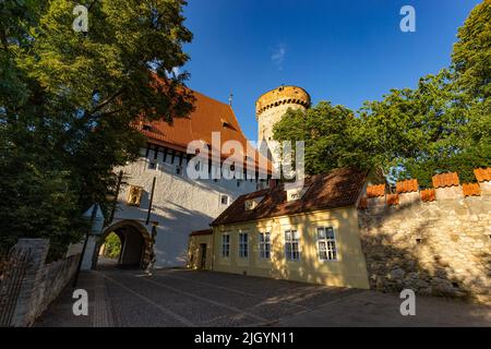 Torre storica di Kotnov a Tabor, Repubblica Ceca Foto Stock