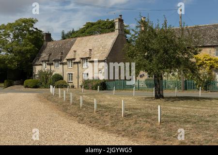 Uno dei famosi villaggi del Northamptonshire - Wadenhoe Foto Stock