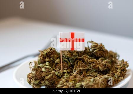 foto a tema dell'uso ricreativo della marijuana in inghilterra Foto Stock