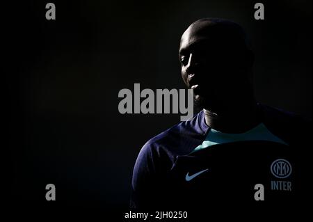 Lugano, Svizzera. 12 luglio 2022. Durante la partita di calcio pre-stagione tra il FC Lugano e il FC Internazionale. Il FC Internazionale ha vinto il 4-1 con il FC Lugano. Credit: Nicolò campo/Alamy Live News Foto Stock