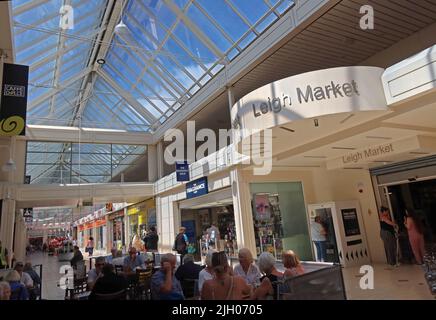 Centro commerciale Spinning Gate, Ellesmere Street, centro di Leigh, Wigan & Leigh council, Lancashire, Inghilterra, Regno Unito, WN7 4PG Foto Stock