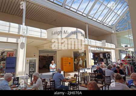 Centro commerciale Spinning Gate, Ellesmere Street, centro di Leigh, Wigan & Leigh council, Lancashire, Inghilterra, Regno Unito, WN7 4PG Foto Stock