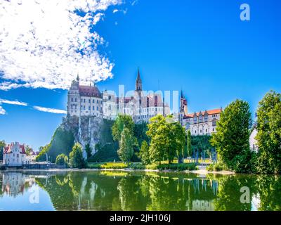 BADEN-WURTTEMBERG : Castello di Hohenzollern Sigmaringen Foto Stock