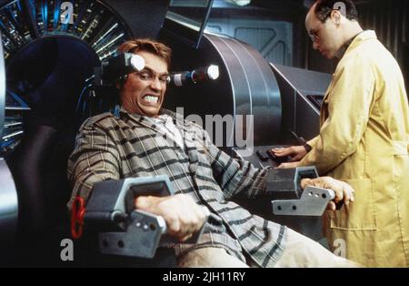 In scena con Arnold Schwarzenegger, Richiamo totale, 1990 Foto Stock