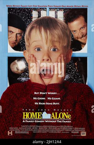 PESCI, CULKIN, POSTER, CASA DA SOLA, 1990 Foto Stock