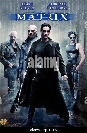 PANTOLIANO,FISHBURNE,REEVES,POSTER, la matrice, 1999 Foto Stock
