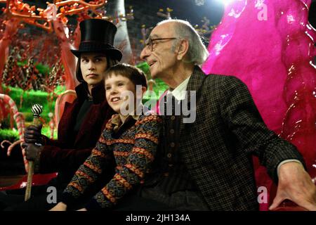 DEPP, HIGHMORE, KELLY, CHARLIE E LA FABBRICA DI CIOCCOLATO, 2005 Foto Stock