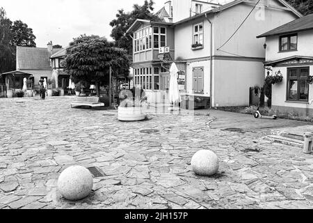 Bell'esempio di arco su una bellissima città nel nord della Polonia. Sopot, Golfo di Danzica, Mar Baltico, Polonia, Europa. Foto Stock