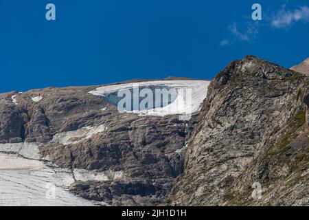 Marmolada / il ghiacciaio crollato Foto Stock