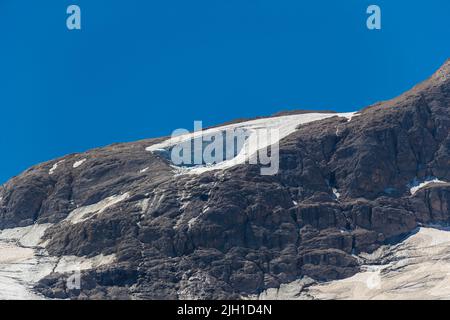 Marmolada / il ghiacciaio crollato Foto Stock
