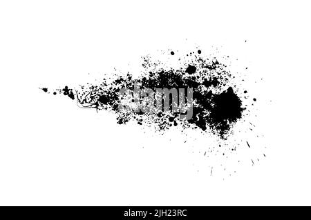 Oggetto nero astratto blot. Illustrazione vettoriale Illustrazione Vettoriale