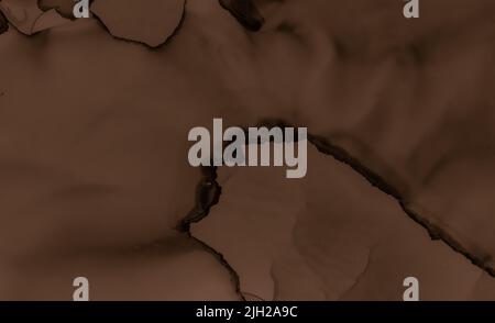 Dipingi la trama di cioccolato. Carta da parati color crema marrone. Foto Stock