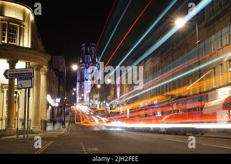Luci notturne Bristol Foto Stock