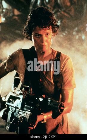 SIGOURNEY WEAVER, alieni, 1986 Foto Stock