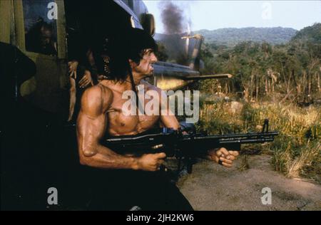 SYLVESTER STALLONE, Rambo: primo sangue parte II, 1985 Foto Stock