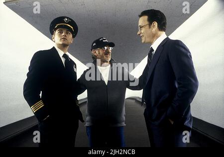 DICAPRIO, SPIELBERG, IMPICCATI, CATTURAMI SE PUOI, 2002 Foto Stock