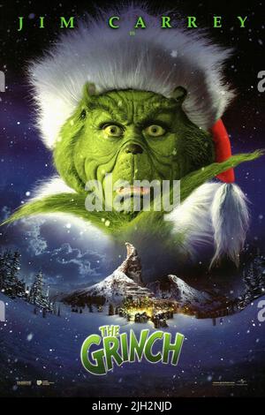 JIM CARREY POSTER, come il Grinch ha rubato il natale, 2000 Foto Stock