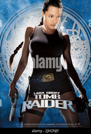 ANGELINA JOLIE, Lara Croft: Tomb Raider, 2001 Foto Stock