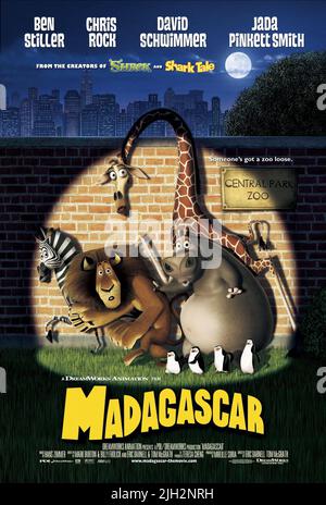 ZEBRA,LION,Ippona,giraffe, Madagascar, 2005 Foto Stock