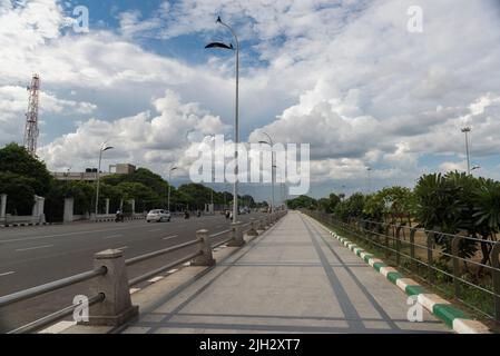 Marina Beach Road a Chennai, Tamilnadu, India Foto Stock