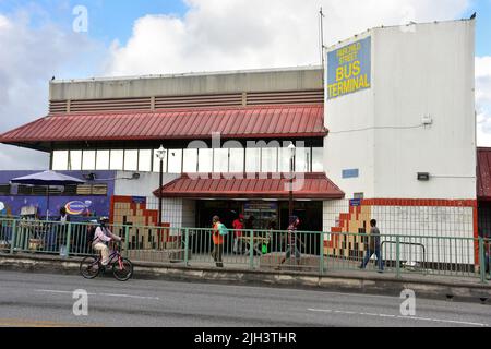 Terminal degli autobus Fairchild St Barbados Foto Stock