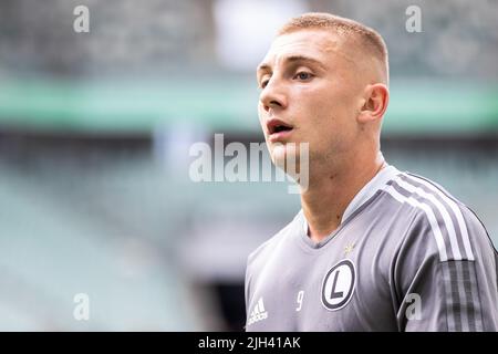 Varsavia, Polonia. 08th luglio 2022. BLAZ Kramer di Legia visto durante la partita amichevole tra Legia Warszawa e Zorya Luhansk al Marshal Jozef Pilsudski Legia Varsavia Municipal Stadium. Punteggio finale; Legia Warszawa 2:1 Zorya Luhansk. Credit: SOPA Images Limited/Alamy Live News Foto Stock