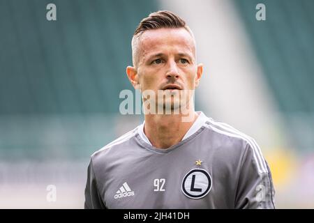 Varsavia, Polonia. 08th luglio 2022. Robert Pich di Legia visto durante la partita amichevole tra Legia Warszawa e Zorya Luhansk al Marshal Jozef Pilsudski Legia Varsavia Municipal Stadium. Punteggio finale; Legia Warszawa 2:1 Zorya Luhansk. (Foto di Mikolaj Barbanell/SOPA Images/Sipa USA) Credit: Sipa USA/Alamy Live News Foto Stock