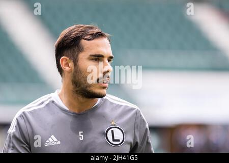 Varsavia, Polonia. 08th luglio 2022. Yuri Ribeiro di Legia visto durante l'amichevole partita tra Legia Warszawa e Zorya Luhansk al Marshal Jozef Pilsudski Legia Varsavia Municipal Stadium. Punteggio finale; Legia Warszawa 2:1 Zorya Luhansk. (Foto di Mikolaj Barbanell/SOPA Images/Sipa USA) Credit: Sipa USA/Alamy Live News Foto Stock