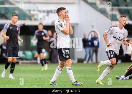 Varsavia, Polonia. 08th luglio 2022. Maciej Rosolek di Legia visto durante l'amichevole partita tra Legia Warszawa e Zorya Luhansk al Marshal Jozef Pilsudski Legia Varsavia Municipal Stadium. Punteggio finale; Legia Warszawa 2:1 Zorya Luhansk. (Foto di Mikolaj Barbanell/SOPA Images/Sipa USA) Credit: Sipa USA/Alamy Live News Foto Stock