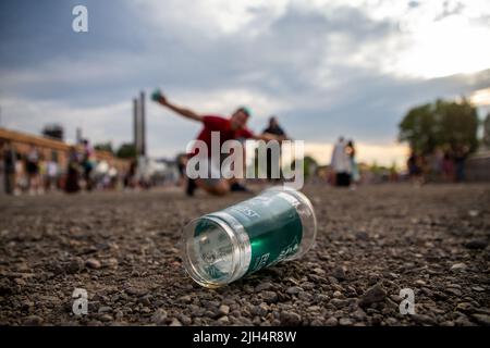 Ostrava, Repubblica Ceca. 14th luglio 2022. Il secondo giorno del festival internazionale di musica Colors of Ostrava del 19th, il 14 luglio 2022, a Ostrava, Repubblica Ceca. Credit: Vladimir Prycek/CTK Photo/Alamy Live News Foto Stock