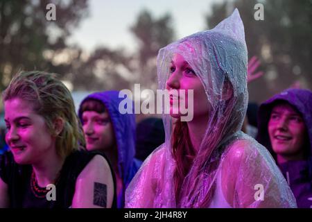 Ostrava, Repubblica Ceca. 14th luglio 2022. Il secondo giorno del festival internazionale di musica Colors of Ostrava del 19th, il 14 luglio 2022, a Ostrava, Repubblica Ceca. Credit: Vladimir Prycek/CTK Photo/Alamy Live News Foto Stock