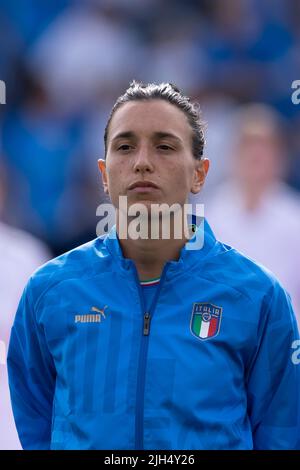 Manchester, Regno Unito. 14th luglio 2022. Durante la partita UEFA Women s Euro England 2022 tra Italia 1-1 Islanda al Manchester City Academy Stadium il 14 2022 luglio a Manchester, Inghilterra. Credit: Maurizio Borsari/AFLO/Alamy Live News Credit: AFLO Co. Ltd./Alamy Live News Foto Stock