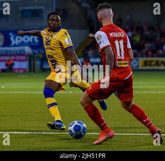 Cliftonville Vs DAC 1904 - UEFA Europa Conference League Foto Stock