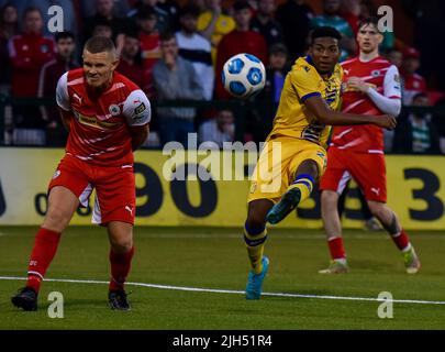 Cliftonville Vs DAC 1904 - UEFA Europa Conference League Foto Stock