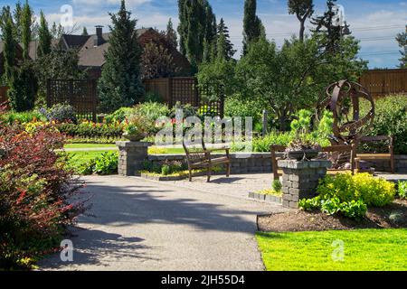 Dorothy Harvie Gardens Calgary Zoo Alberta Foto Stock