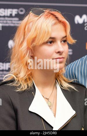 Madrid, Spagna. 15th luglio 2022. Dora Postigo partecipa alla presentazione del San Sebastian Film Festival 2022 all'Academia de Cine di Madrid. Credit: SOPA Images Limited/Alamy Live News Foto Stock