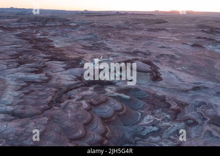 Mars Research Station nel deserto vicino Hanksville Utah, USA. Foto Stock