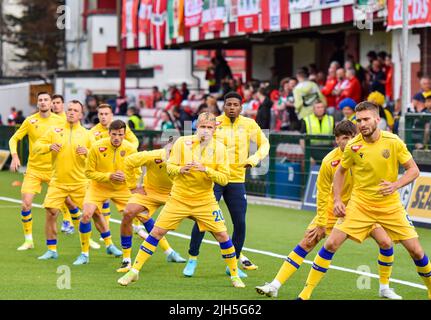 Cliftonville Vs DAC 1904 - UEFA Europa Conference League Foto Stock