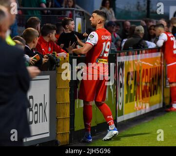 Cliftonville Vs DAC 1904 - UEFA Europa Conference League Foto Stock